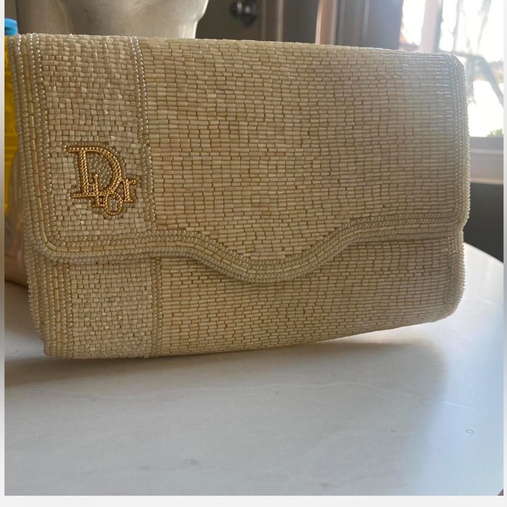 Vintage Christian Dior Beaded Clutch